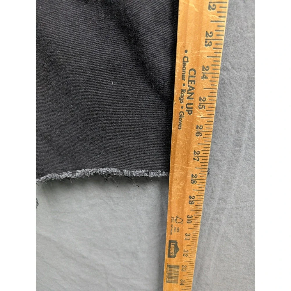 True Religion Ricky Relaxed Straight Black Jeans‎ Raw Hem Mens 34